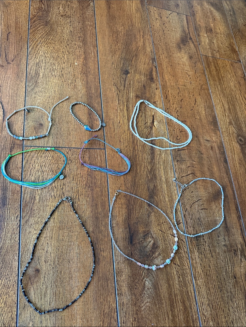 Assorted Beaded and Cord Bracelets and chokers